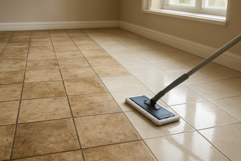 Bagaimana cara memperbarui lantai ubin lama