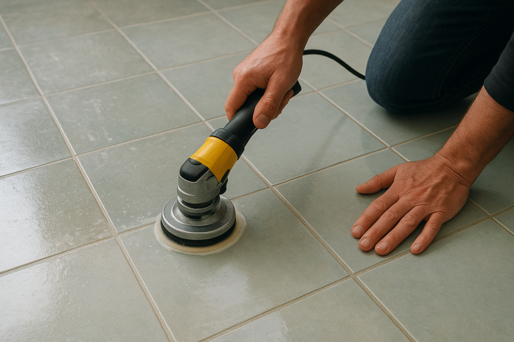 Bisakah ubin kaca lama dipoles